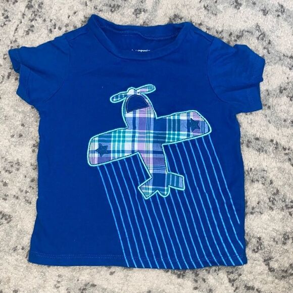 First Impression 18 Months Blue Airplane T-shirt - Picture 1 of 3